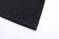 BLANKIN CROSS STITCH FLARED JEANS; Black; garment construction detail
