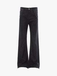 BLANKIN | CROSS STITCH FLARED JEANS