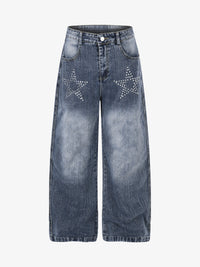GEESAS | RHINESTONE STAR JEANS