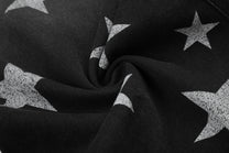 GEESAS GRADIENT STAR PRINT JEANS; Black; design detail