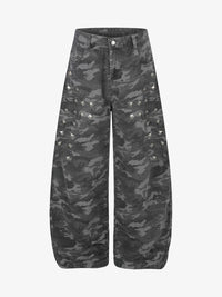 GEESAS | CAMO CURVED JEANS