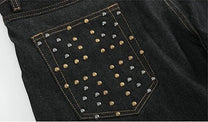 NO E MOSEN DOUBLE WAIST WIDE LEG JEANS; Black; design detail