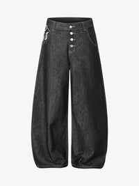 SEVEERS | SCRIPT WAIST BAGGY JEANS