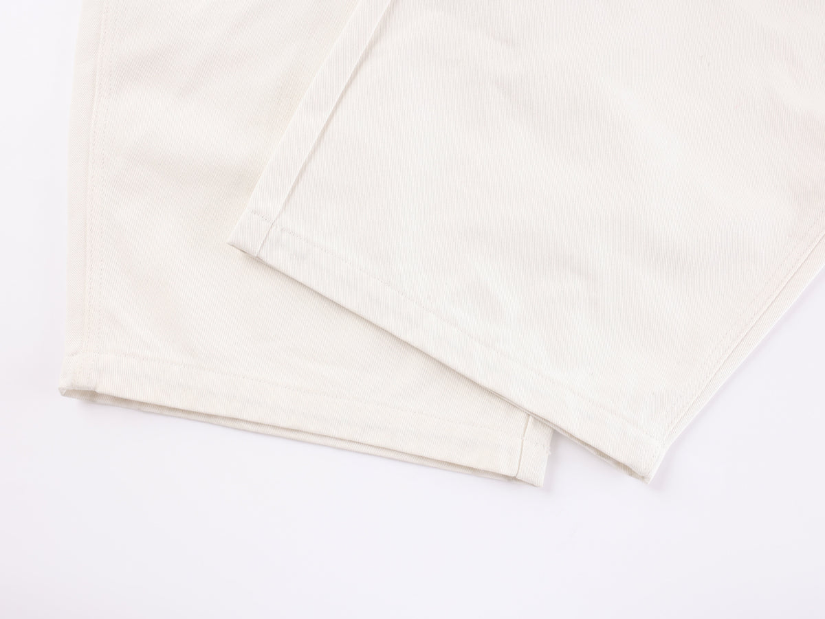 VLEX OFFICIAL RED CROSS CHAIN JEANS; White; garment construction detail