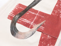 VLEX OFFICIAL RED CROSS CHAIN JEANS; White; design detail