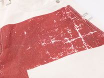 VLEX OFFICIAL RED CROSS CHAIN JEANS; White; design detail