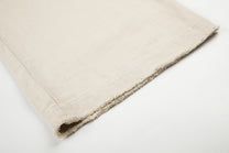 11KN THIGH POSTER PRINT PANTS; Linen; garment construction detail