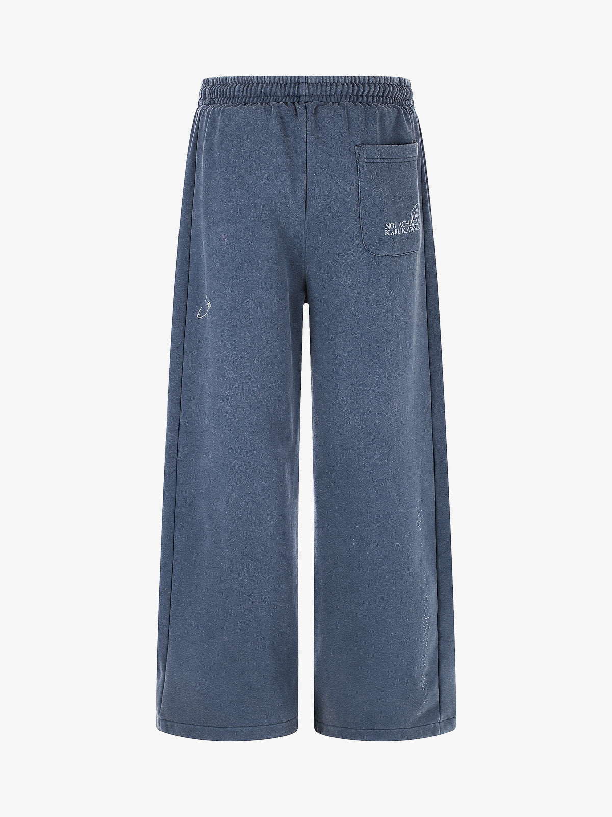 11KN SIDE GRAPHIC WIDE PANTS; Enzyme Blue; back view