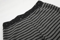 BLACK ENERGY STUDDED STRIPE BAGGY SWEATPANTS; Gray; design detail