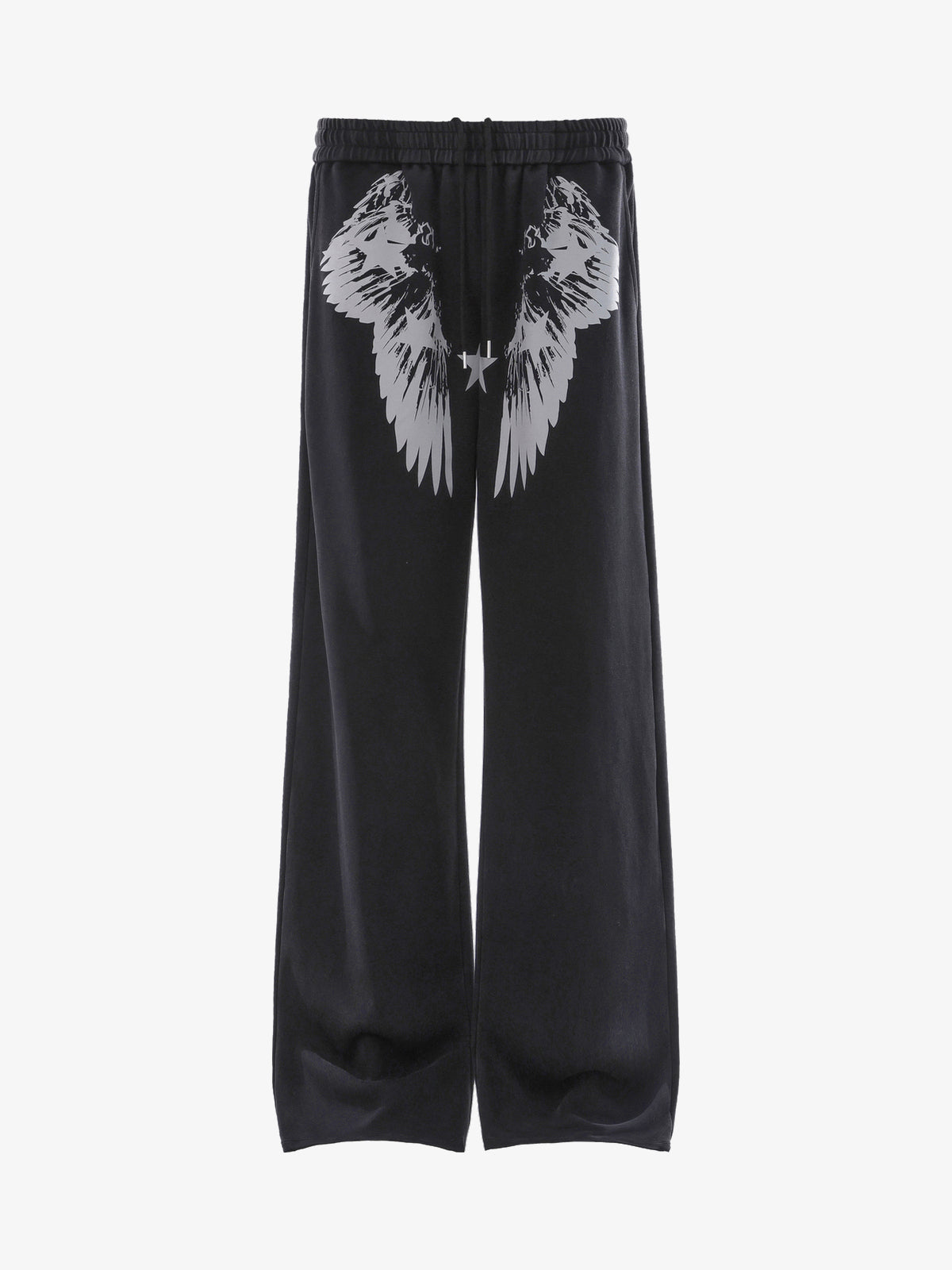 BLANKIN WING STAR GRAPHIC PANTS; Black; front view