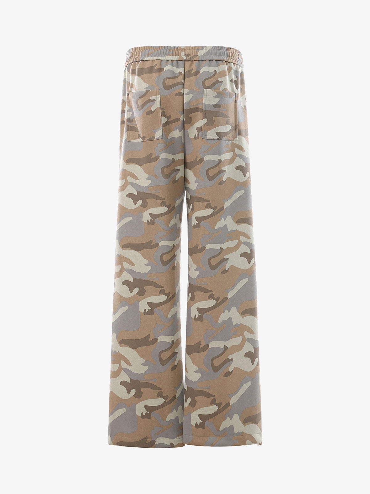BLANKIN CAMO PATCH EMBROIDERED SWEATPANTS; Camo; back view