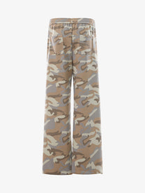 BLANKIN CAMO PATCH EMBROIDERED SWEATPANTS; Camo; back view