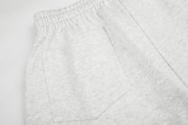 DC NAPOLEON GRAPHIC DRAWSTRING SWEATPANTS; Light Gray; garment construction detail