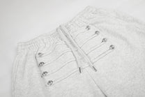 DC NAPOLEON GRAPHIC DRAWSTRING SWEATPANTS; Light Gray; design detail