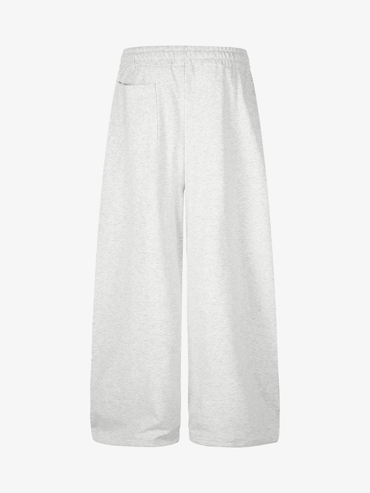 DC NAPOLEON GRAPHIC DRAWSTRING SWEATPANTS; Light Gray; back view