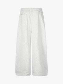 DC NAPOLEON GRAPHIC DRAWSTRING SWEATPANTS; Light Gray; back view
