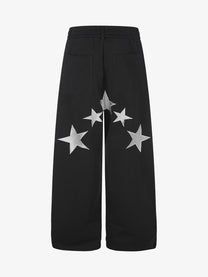 DC PEGASUS FLAG SWEATPANTS; Black; back view
