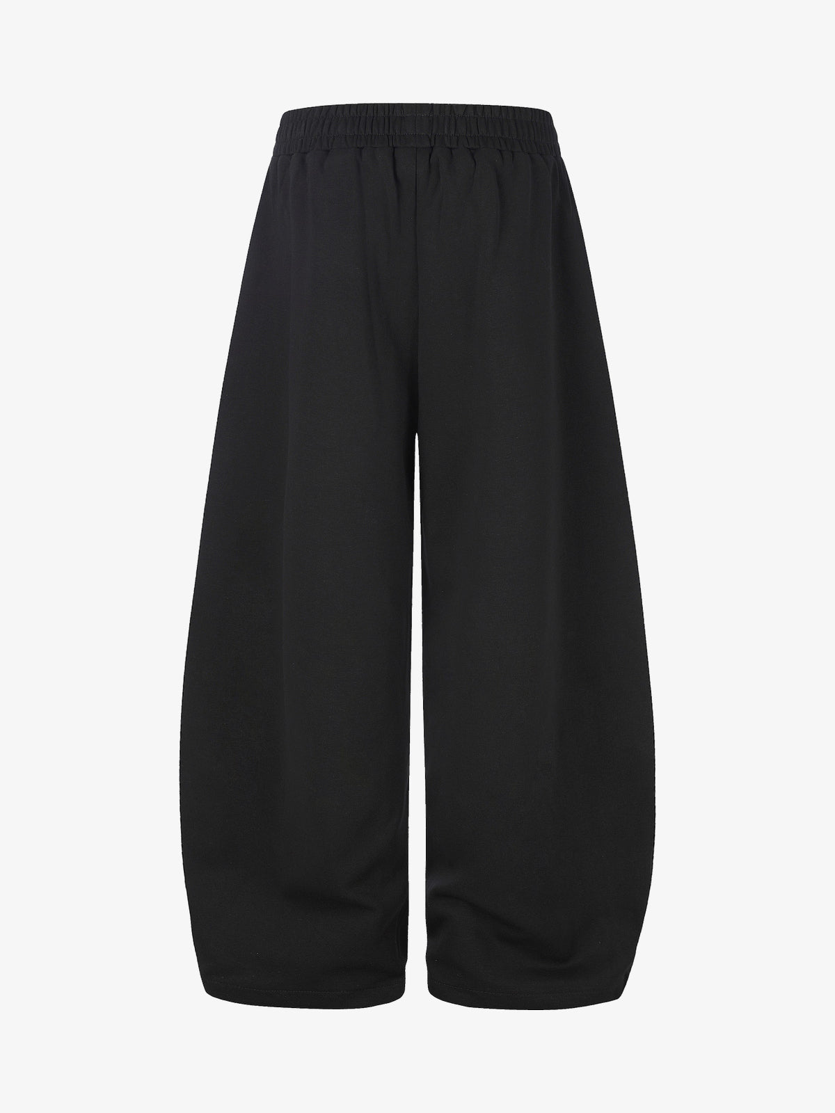 GEESAS RISE AGAINST GRAPHIC SWEATPANTS; Black; back view