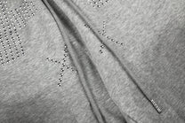 GEESAS STUDDED WASHED BAGGY BARREL SWEATPANTS; Gray; design detail
