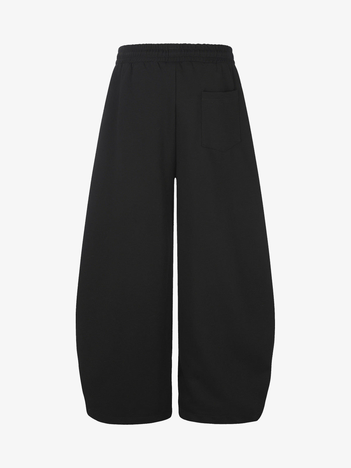 GEVANN STUDDED WIDE LEG SWEATPANTS; Black; back view