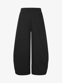 GEVANN STUDDED WIDE LEG SWEATPANTS; Black; back view