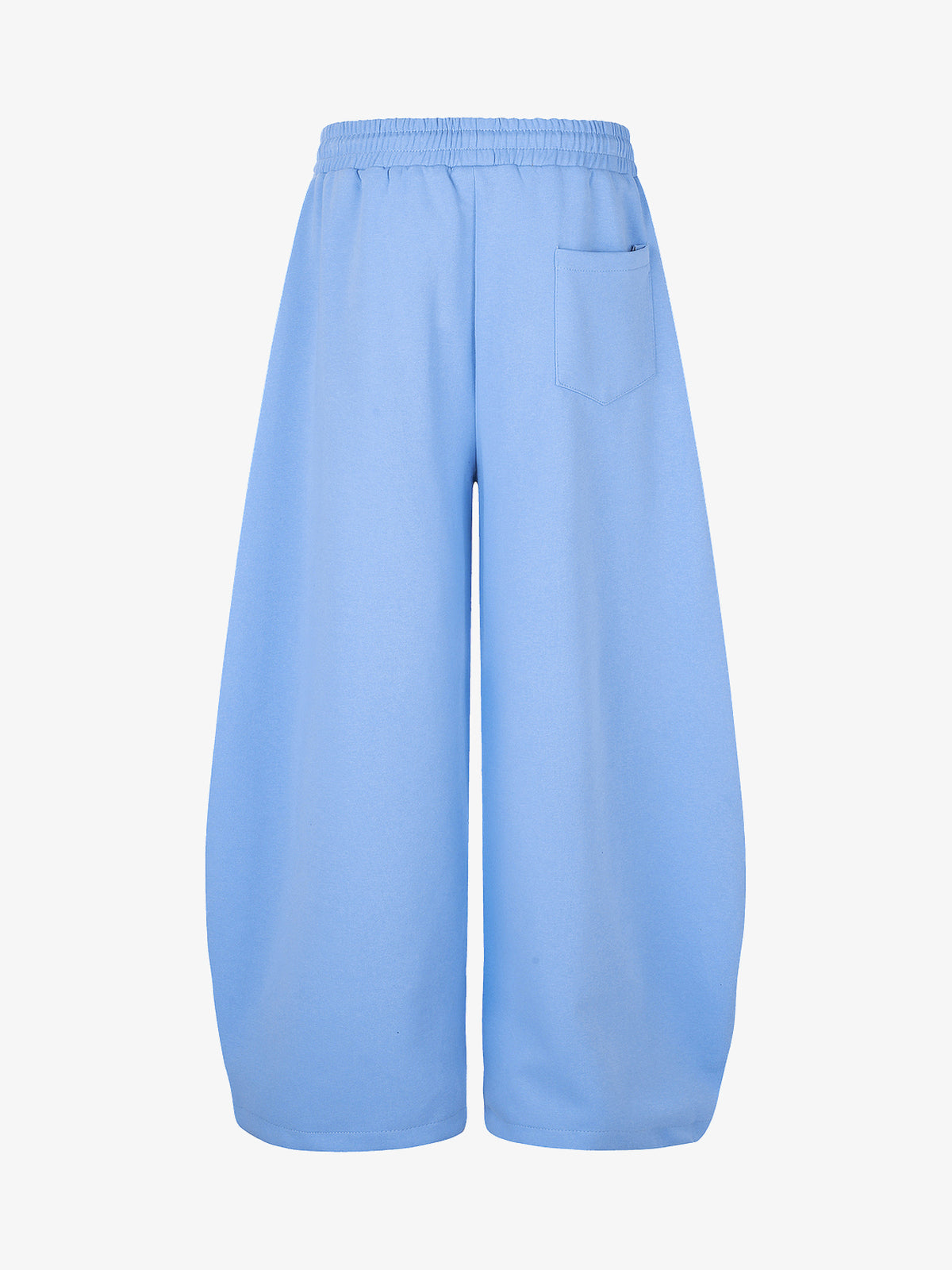 GEVANN STUDDED WIDE LEG SWEATPANTS; Blue; back view