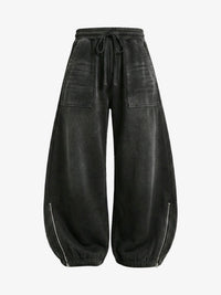 GUO WEAR | WASHED ZIP HEM PANTS