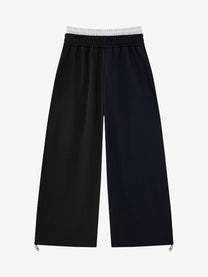 LETS ROCK CROSS SPRAY GRAPHIC SWEATPANTS; Black; back view