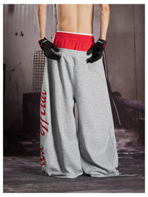 LLF NUMBER CREST GRAPHIC SWEATPANTS; Gray; model view
