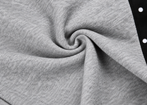 LLF STAR PANEL CONTRAST SWEATPANTS; Gray; fabric detail