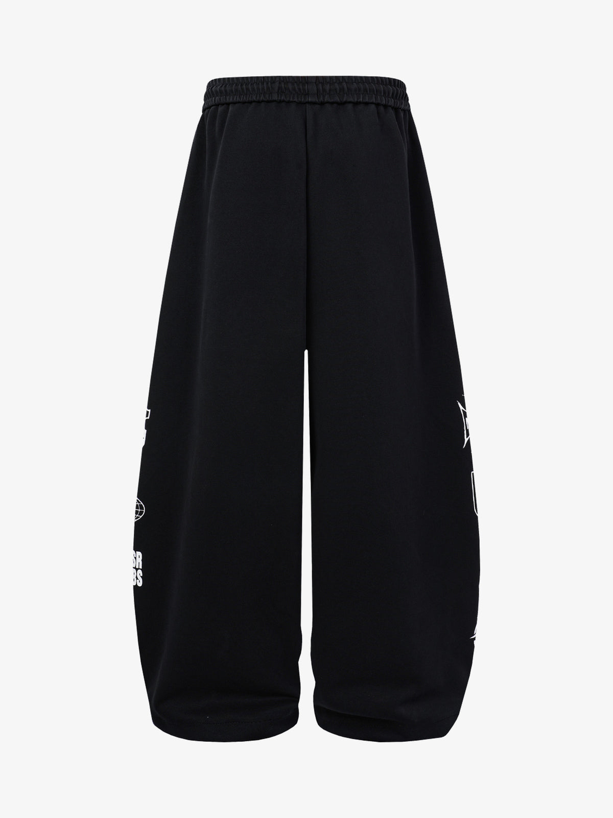 MADEGPSR GRAPHIC PATCH SWEATPANTS; Black; back view
