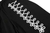 OREETA BRAIDED LOOP SWEATPANTS; Black; design detail