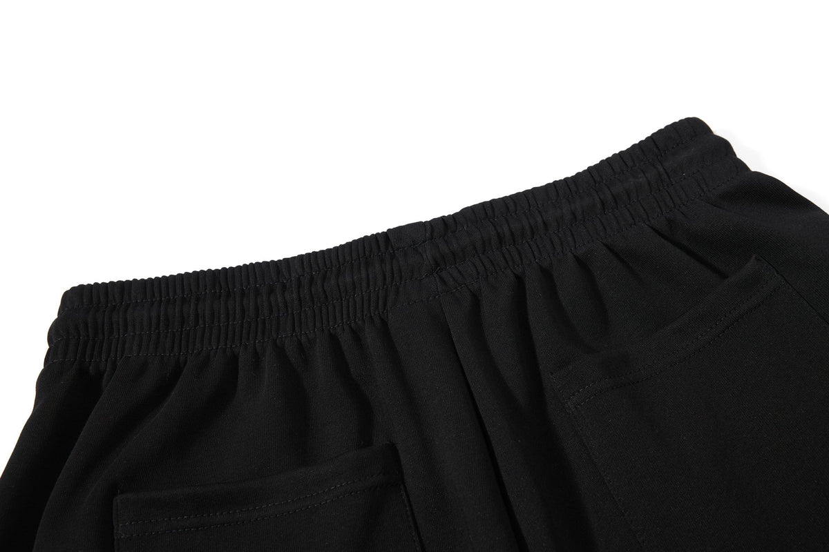 OREETA BRAIDED LOOP SWEATPANTS; Black; garment construction detail