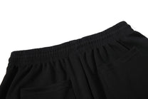 OREETA BRAIDED LOOP SWEATPANTS; Black; garment construction detail
