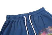 OREETA GRADIENT GRAPHIC WIDE SWEATPANTS; Blue; garment construction detail