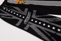REHTRELT RACING CREST STRIPE SWEATPANTS; Black; design detail
