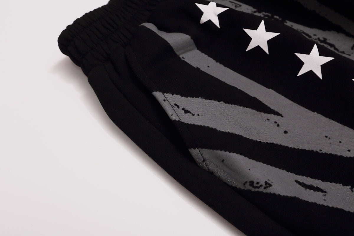 REHTRELT RACING CREST STRIPE SWEATPANTS; Black; design detail