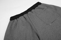 RVNTENG STAR STRIPE CARGO PANTS; Black; garment construction detail