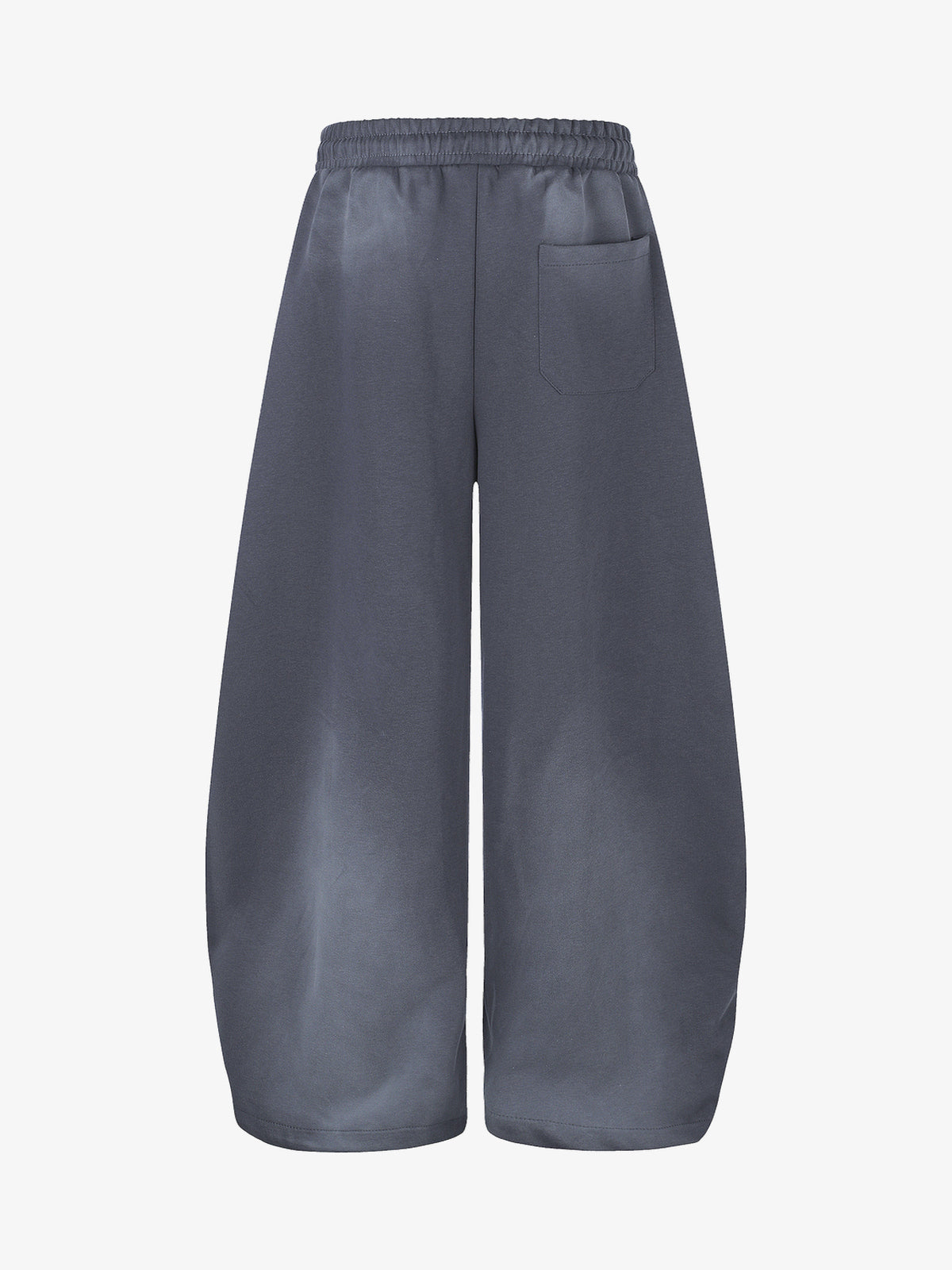 RVNTENG GRAPHIC WASHED SWEATPANTS; Gray; back view