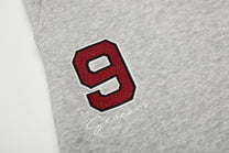 SEVEERS LAYERED WAIST DRAWSTRING SWEATPANTS; Gray; design detail