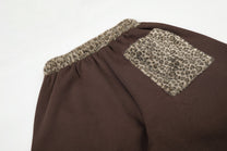 SEVEERS STAR SCRIPT GRAPHIC SWEATPANTS; Brown; design detail
