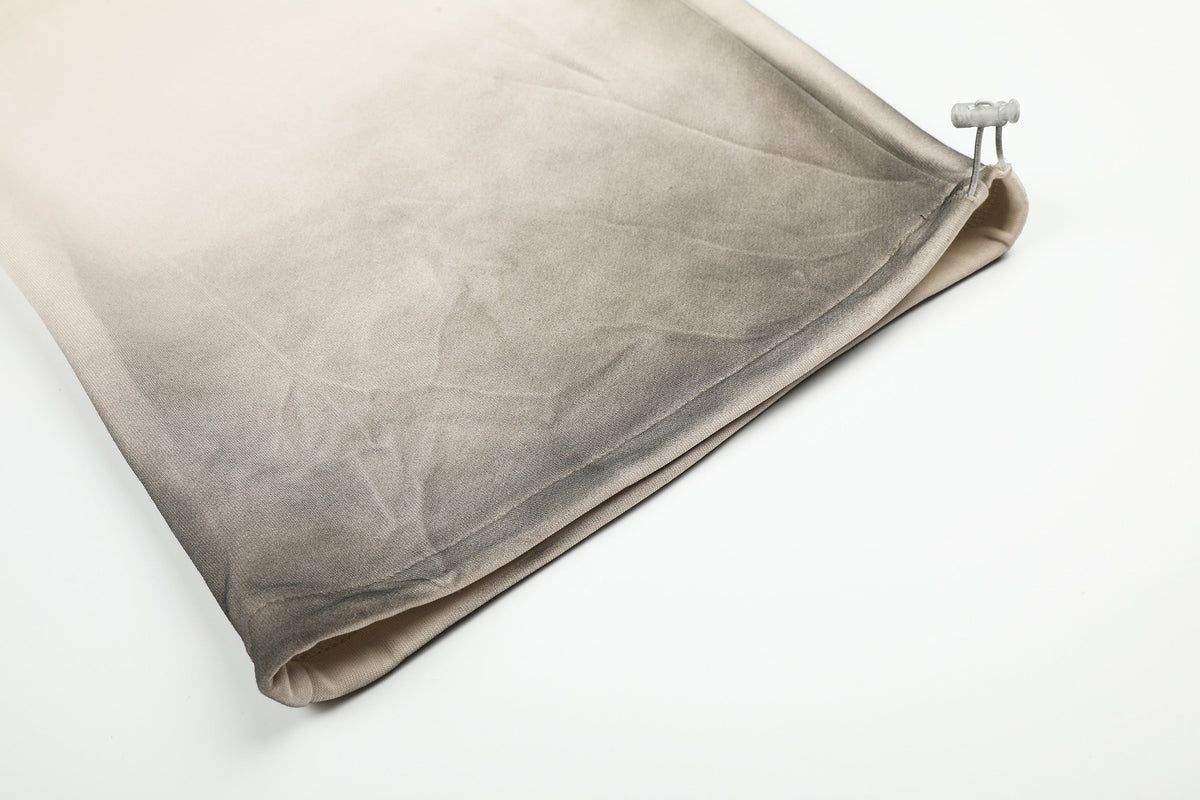 SEVEERS GRADIENT CROSS GRAPHIC SWEATPANTS; Apricot; garment construction detail