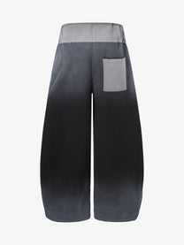 SEVEERS GRADIENT CROSS GRAPHIC SWEATPANTS; Black; back view
