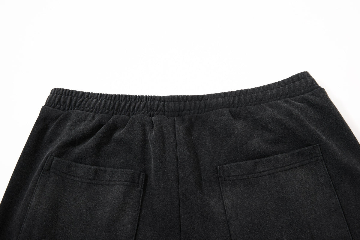 SKATE PARK NUMBER 08 SIDE STRIPE PANTS; Black; garment construction detail