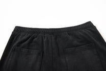 SKATE PARK NUMBER 08 SIDE STRIPE PANTS; Black; garment construction detail