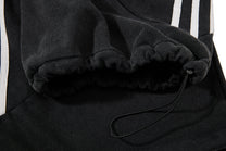 SKATE PARK NUMBER 08 SIDE STRIPE PANTS; Black; garment construction detail