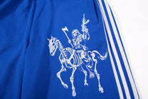 SKATE PARK UNDEAD KNIGHT WIDE LEG SWEATPANTS; Blue; design detail