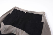 SMK MADE ABSTRACT STAR PANEL PANTS; Black; garment construction detail