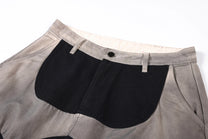 SMK MADE ABSTRACT STAR PANEL PANTS; Black; garment construction detail