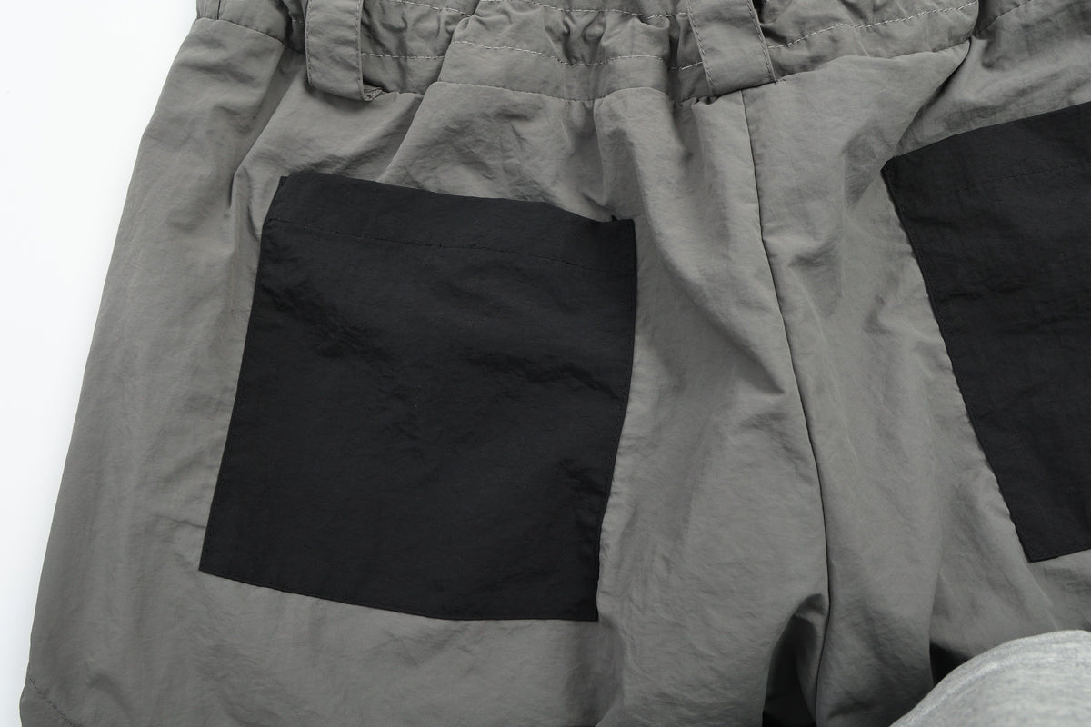 VLEX OFFICIAL STAR PANEL RACING PANTS; Gray; garment construction detail